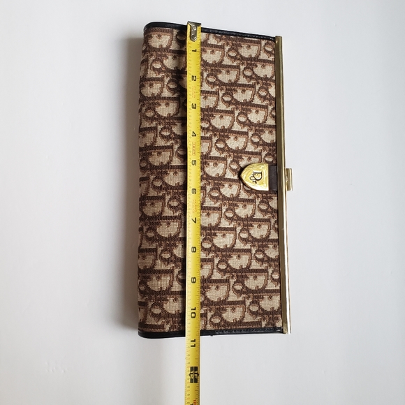 Christian Dior Vintage Canvass Clutch Authentic - Picture 5 of 8